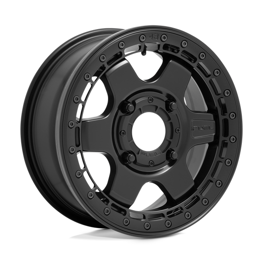 Fuel UTV D922 BLOCK BEADLOCK MATTE BLACK WITH BLACK RING