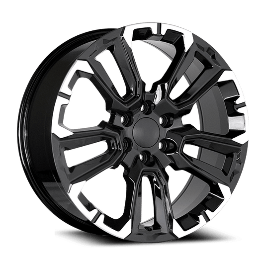 OE CONCEPT 21-23 GMC 2500HD  REPLICA WHEEL GLOSS BLACK MACHINE