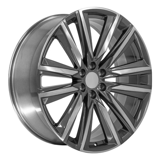 OE WHEELS CA91 26x10 6X139.7 28 GLOSS GUNMETAL WITH POLISHED FACE