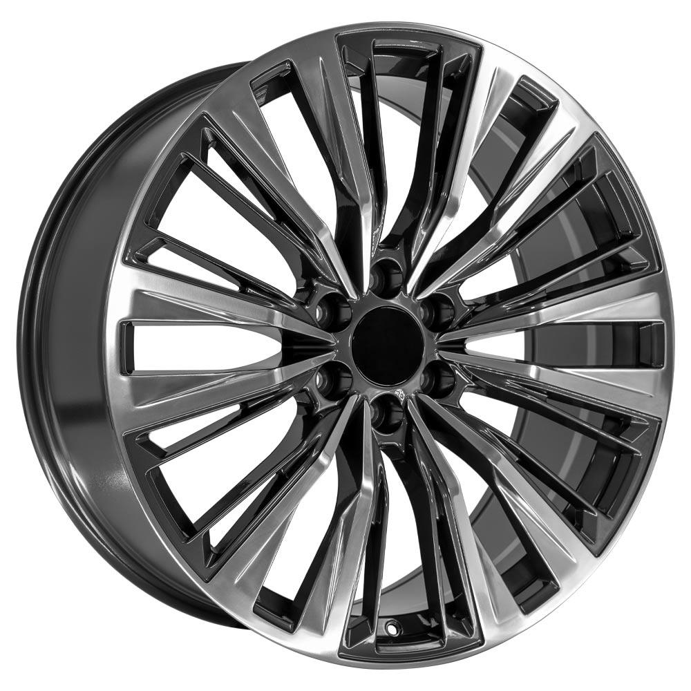 OE WHEELS CA93 24x10 6X139.7 28 GUNMETAL WITH POLISHED FACE