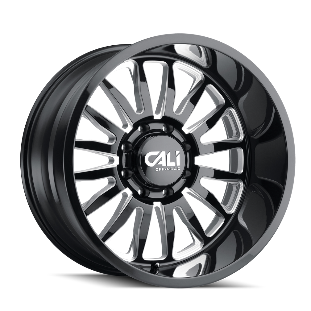 Cali Off-Road Summit 9110 Custom Wheel Gloss Black Milled Spokes