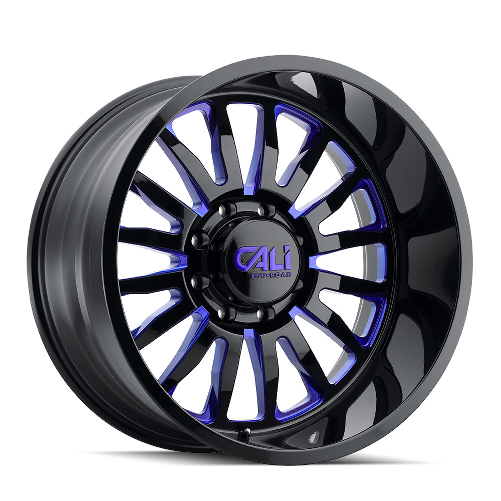 CALI OFF-ROAD SUMMIT GLOSS BLACK MILLED PRISM BLUE