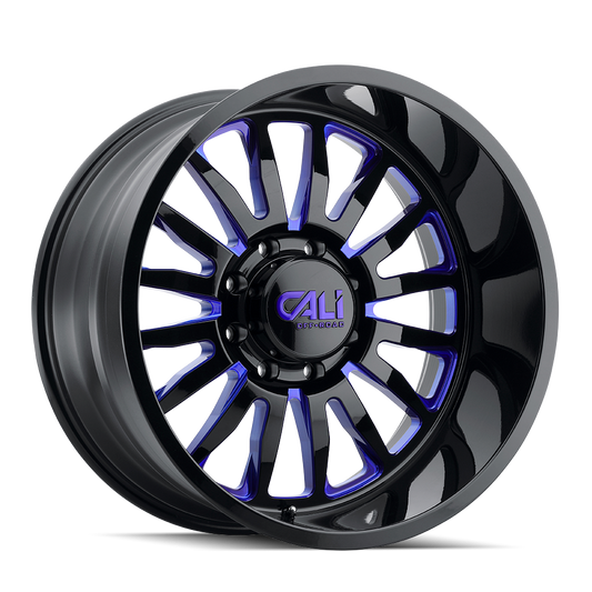 CALI OFF-ROAD SUMMIT GLOSS BLACK MILLED PRISM BLUE