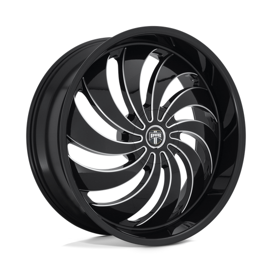 DUB 1PC S242 COJONES GLOSS BLACK MILLED