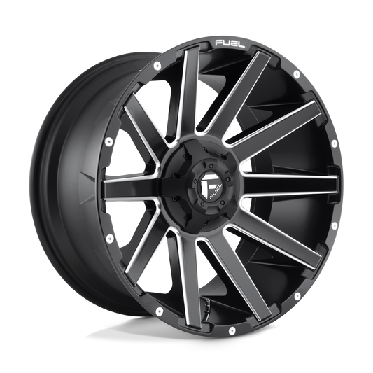 Fuel D616 CONTRA MATTE BLACK MILLED