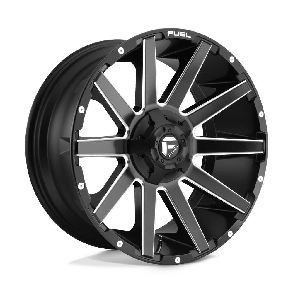 Fuel D616 CONTRA MATTE BLACK MILLED