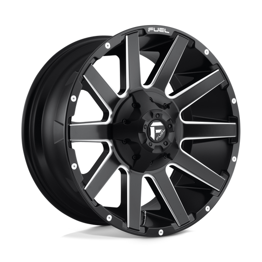 Fuel D616 CONTRA MATTE BLACK MILLED