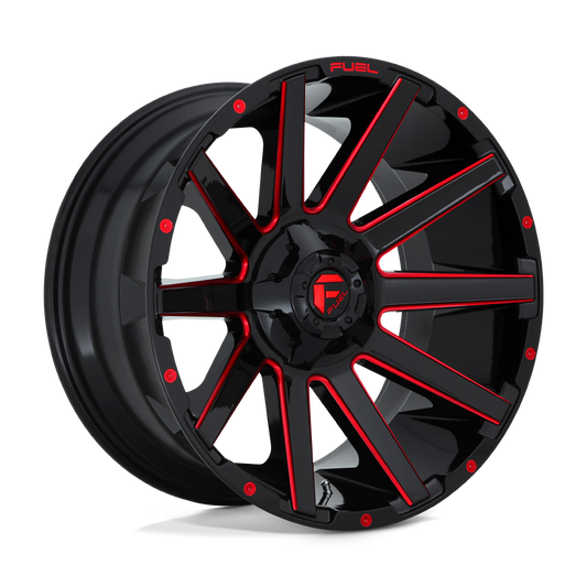 Fuel D643 CONTRA GLOSS BLACK RED TINTED CLEAR