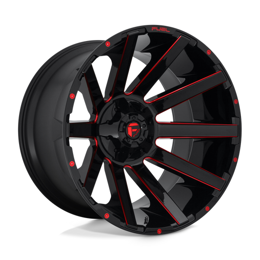 Fuel D643 CONTRA GLOSS BLACK RED TINTED CLEAR