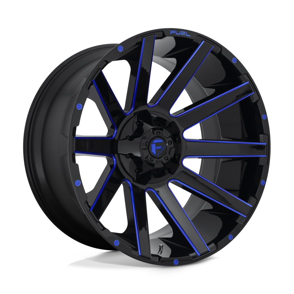 Fuel D644 CONTRA GLOSS BLACK BLUE TINTED CLEAR