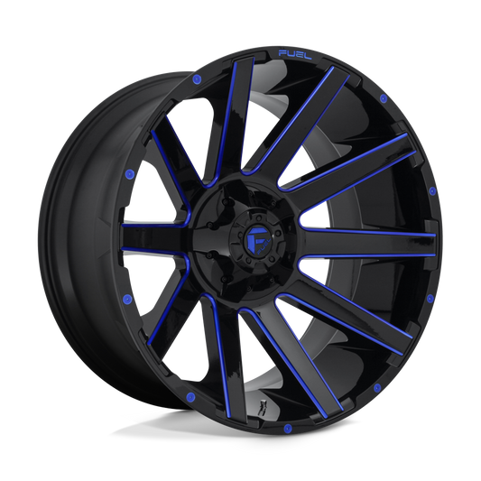 Fuel D644 CONTRA GLOSS BLACK BLUE TINTED CLEAR