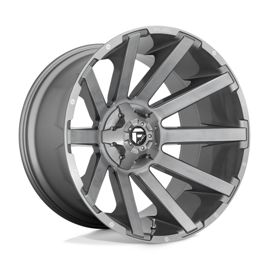 Fuel D714 CONTRA PLATINUM BRUSHED GUN METAL TINTED CLEAR