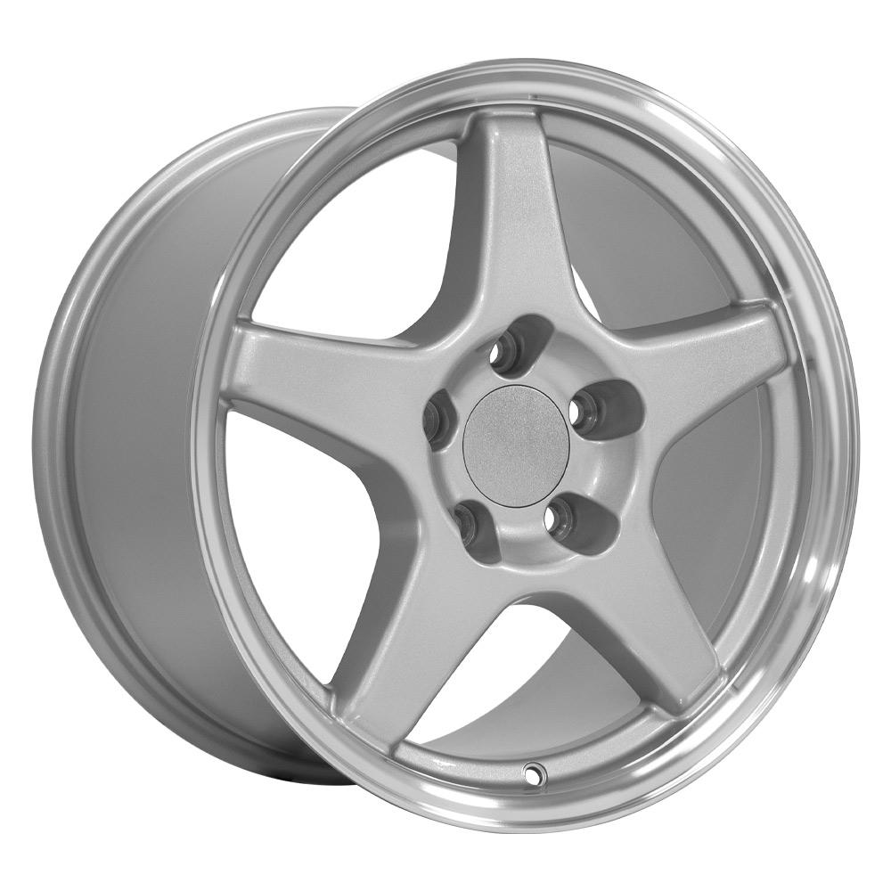 OE WHEELS CV01 17x9.5 5X120.65 56 SILVER WITH MACHINED LIP