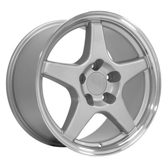 OE WHEELS CV01 17x9.5 5X120.65 56 SILVER WITH MACHINED LIP