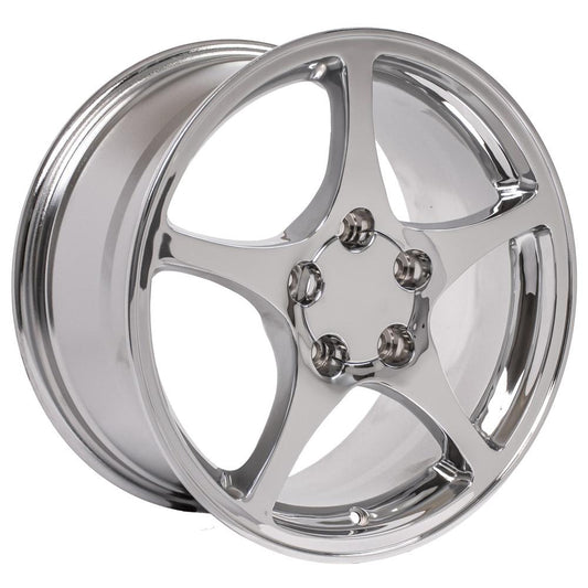 OE WHEELS CV05 17x8.5 5X120.65 58 CHROME