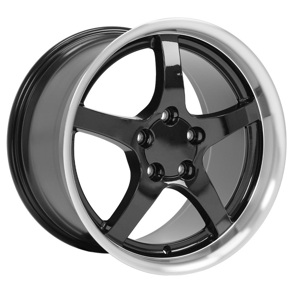 OE WHEELS CV05 18x10.5 5X120.65 56 BLACK WITH MACHINED LIP