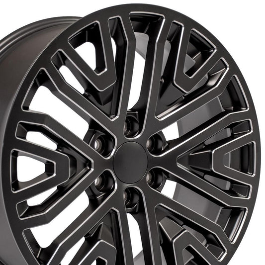 OE Wheels CV37 Black with Milled Edge