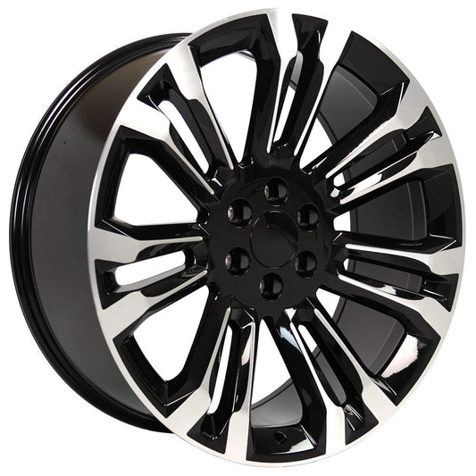 OE WHEELS CV43 24x10 6X139.7 24 BLACK MACHINED