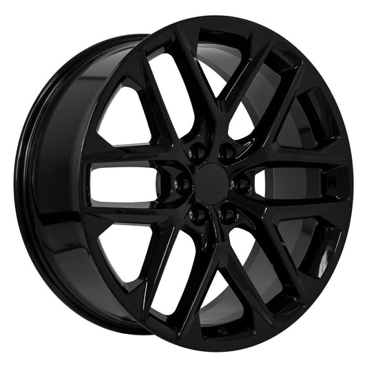 OE WHEELS CV62 24x10 6X139.7 28 GLOSS BLACK