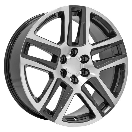 OE WHEELS CV63 22x9 6X139.7 28 GUNMETAL MACHINED
