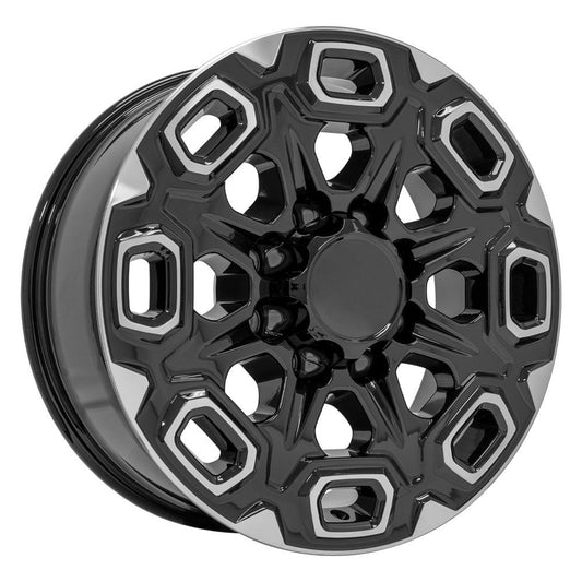 OE WHEELS CV64 20x8.5 8X165.1 12 BLACK MACHINED