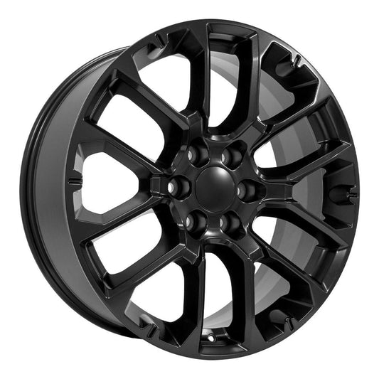 OE WHEELS CV67 22x9 6X139.7 28 SATIN BLACK