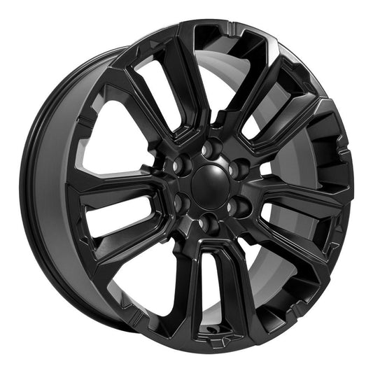 OE WHEELS CV68 22x9 6X139.7 28 SATIN BLACK