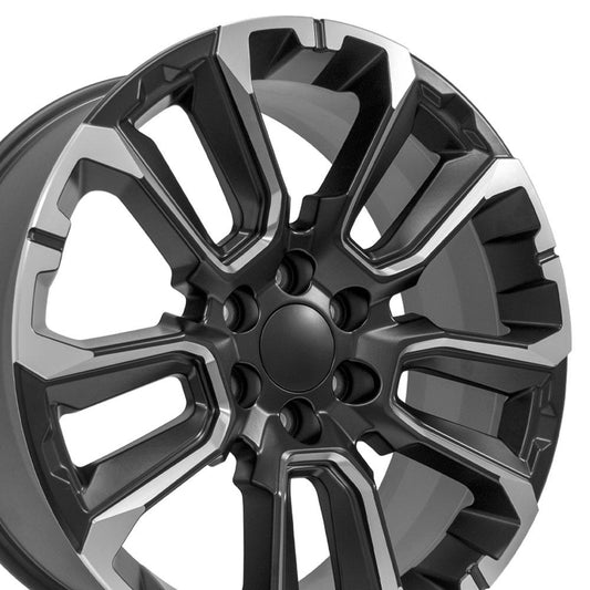 OE Wheels CV68 Satin Black with Milled Edge