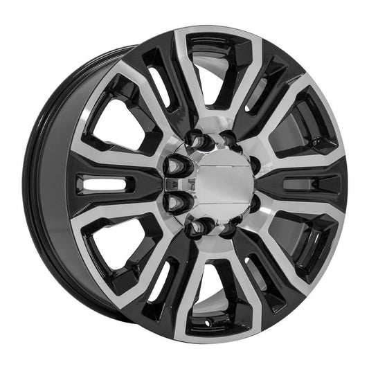 OE WHEELS CV70 20x8.5 8X180 47 BLACK MACHINED