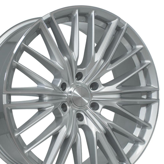 OE Wheels CV72 Wheel Gloss Silver Machined