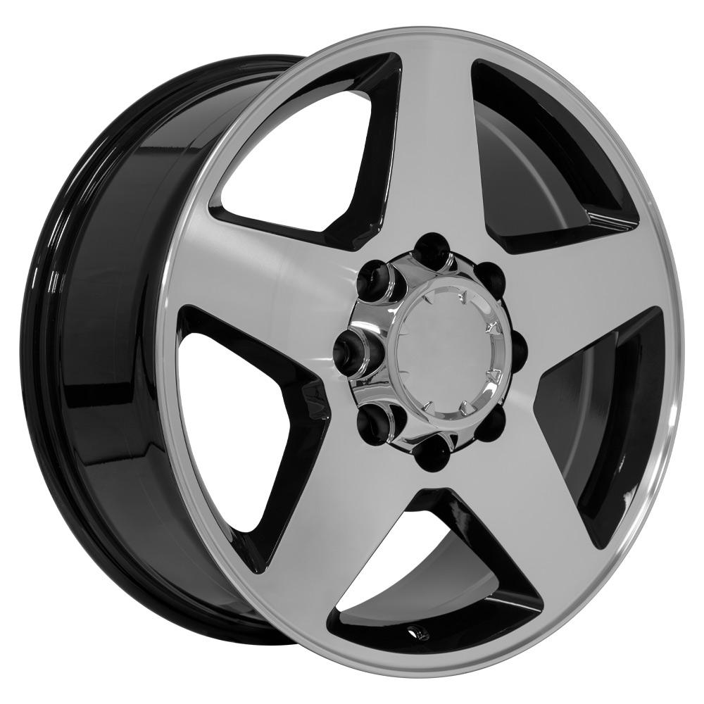 OE WHEELS CV91 20x8.5 8X165.1 12 BLACK MACHINED