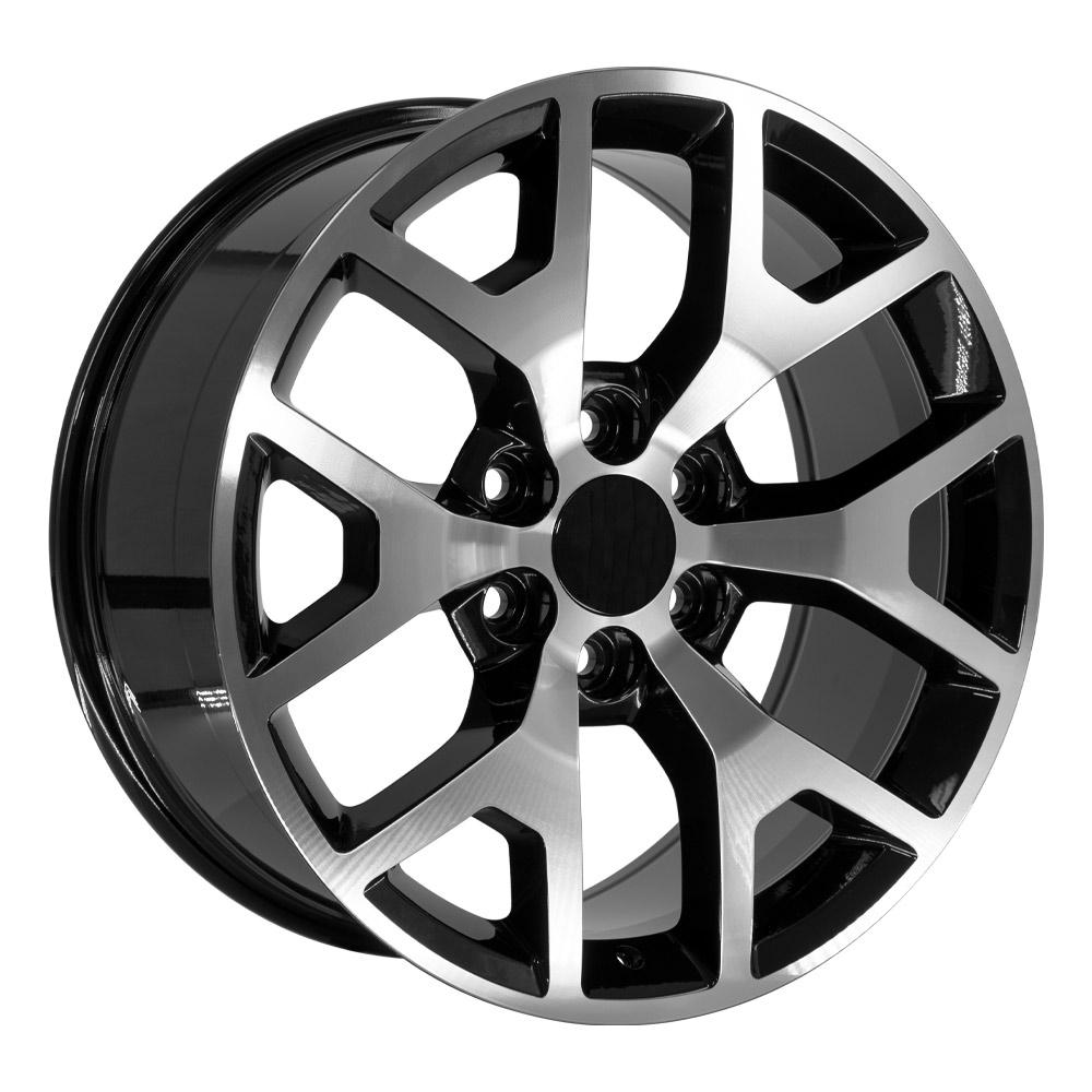 OE WHEELS CV92 20x9 6X139.7 27 BLACK MACHINED