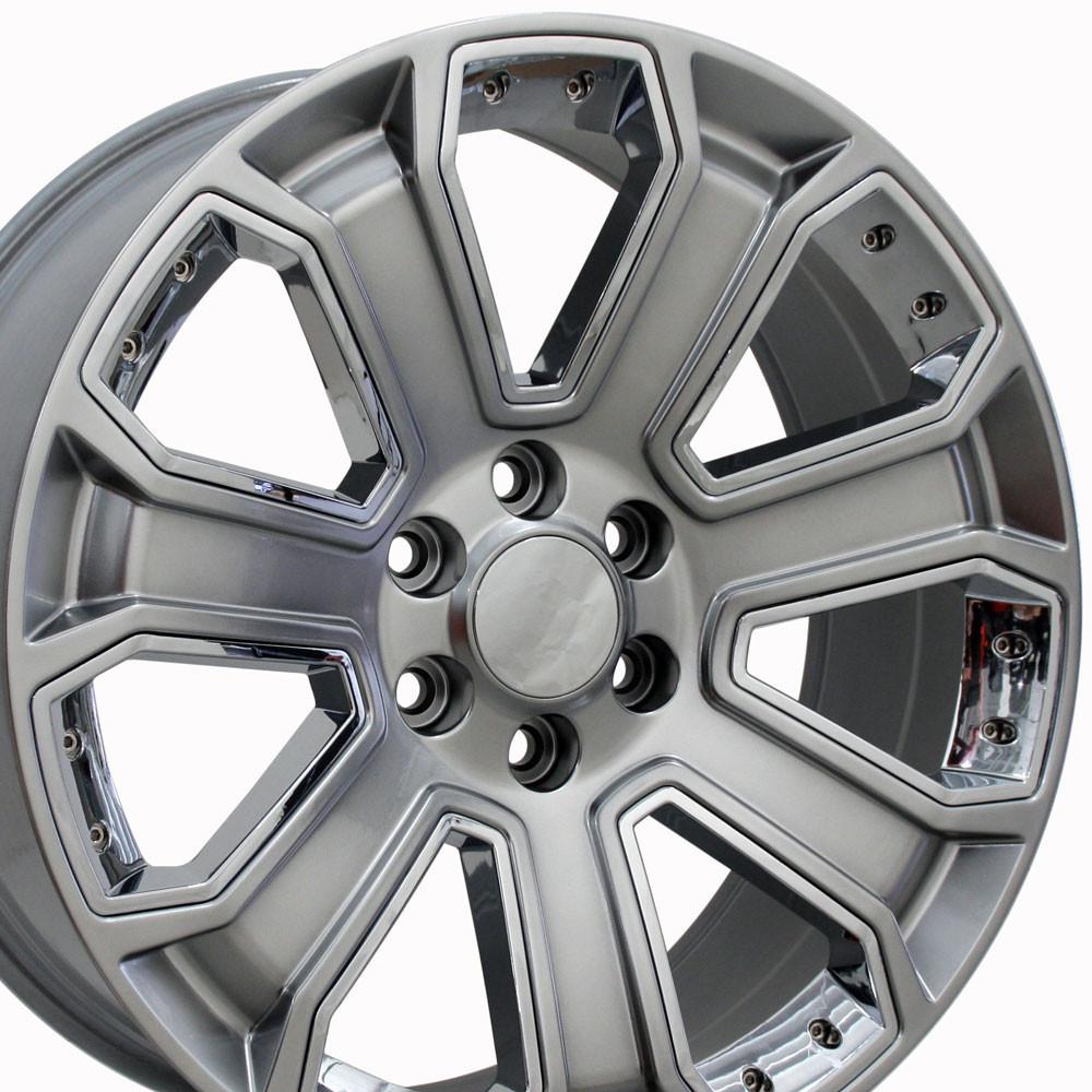 OE Wheels CV93 Hyper Black with Chrome Insert