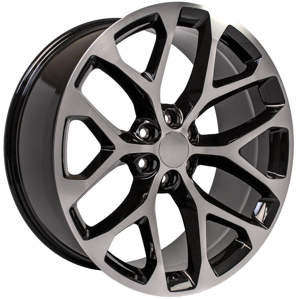 OE WHEELS CV98 24x10 6X139.7 24 BLACK MACHINED