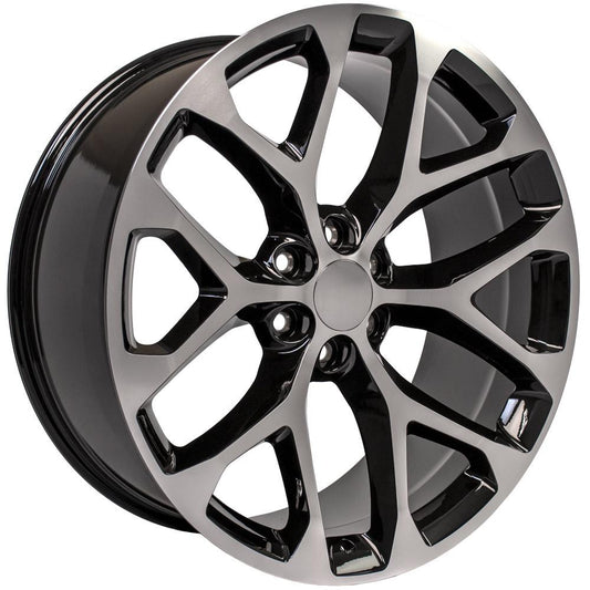 OE WHEELS CV98 24x10 6X139.7 24 BLACK MACHINED