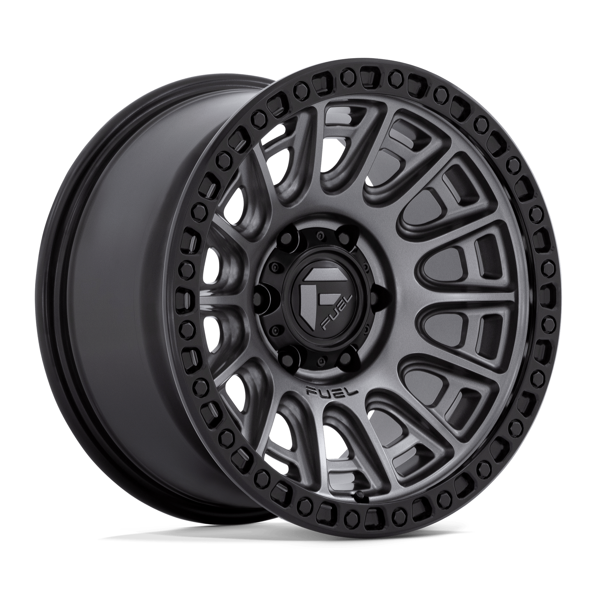 Fuel D835 CYCLE MATTE GUNMETAL WITH BLACK RING