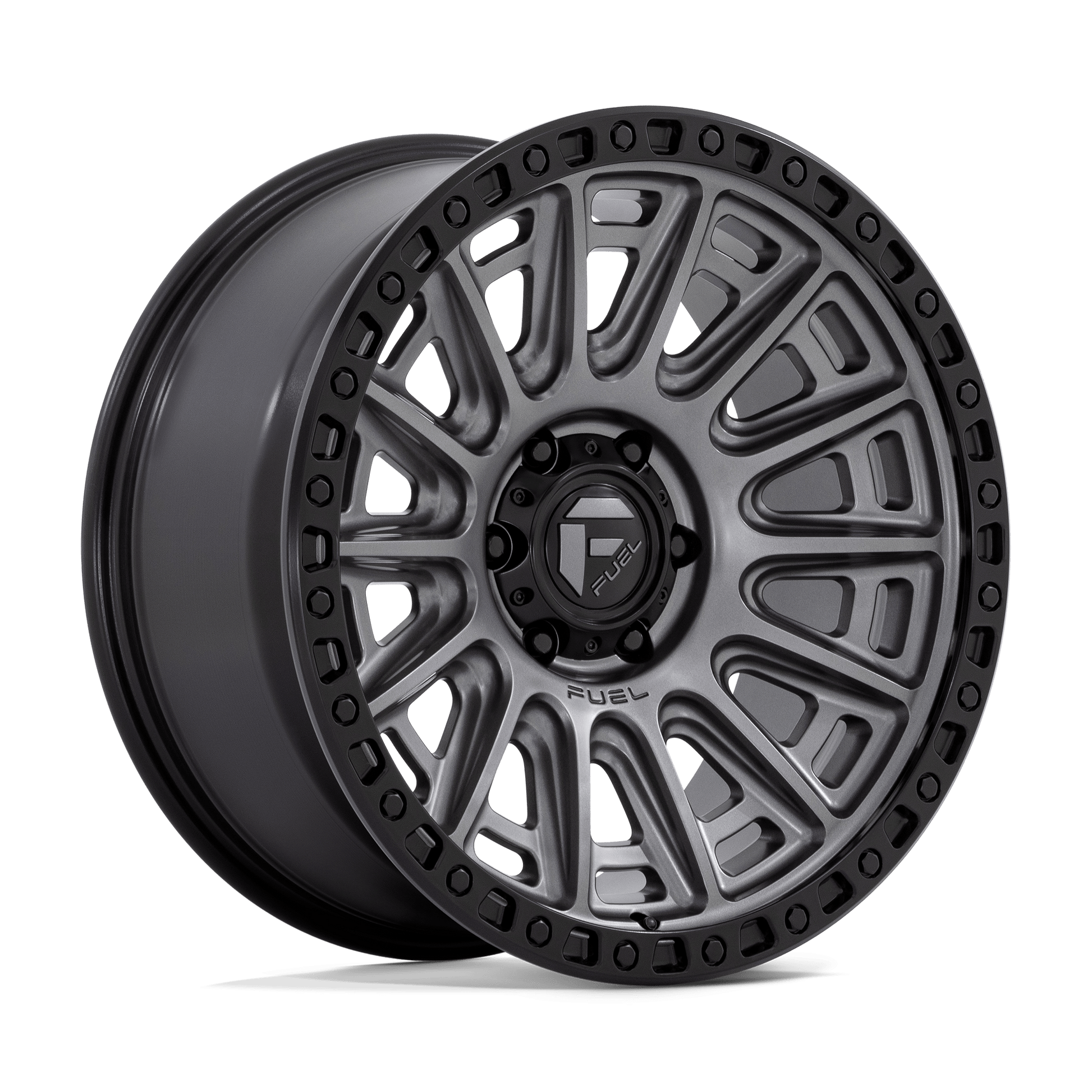 Fuel D835 CYCLE MATTE GUNMETAL WITH BLACK RING