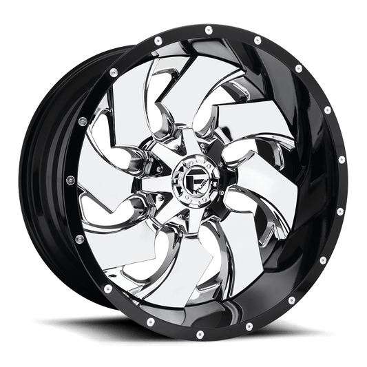Fuel 2PC D240 CLEAVER CHROME PLATED GLOSS BLACK LIP