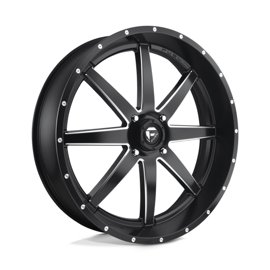 Fuel UTV D538 MAVERICK MATTE BLACK MILLED