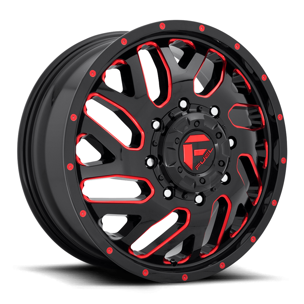 Fuel D656 TRITON GLOSS BLACK RED TINTED CLEAR