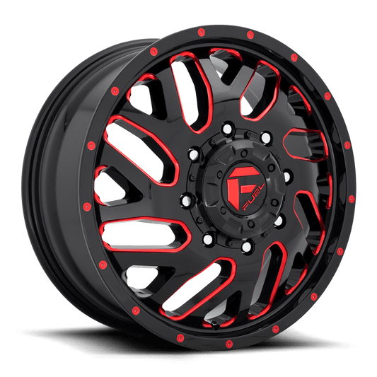 Fuel D656 TRITON GLOSS BLACK RED TINTED CLEAR