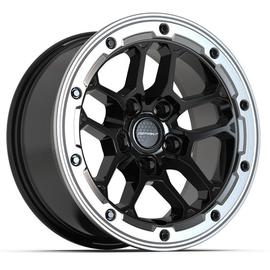 DEFIANT DF01 17x8 5X127 12 GLOSS BLACK W/ MILLED RING