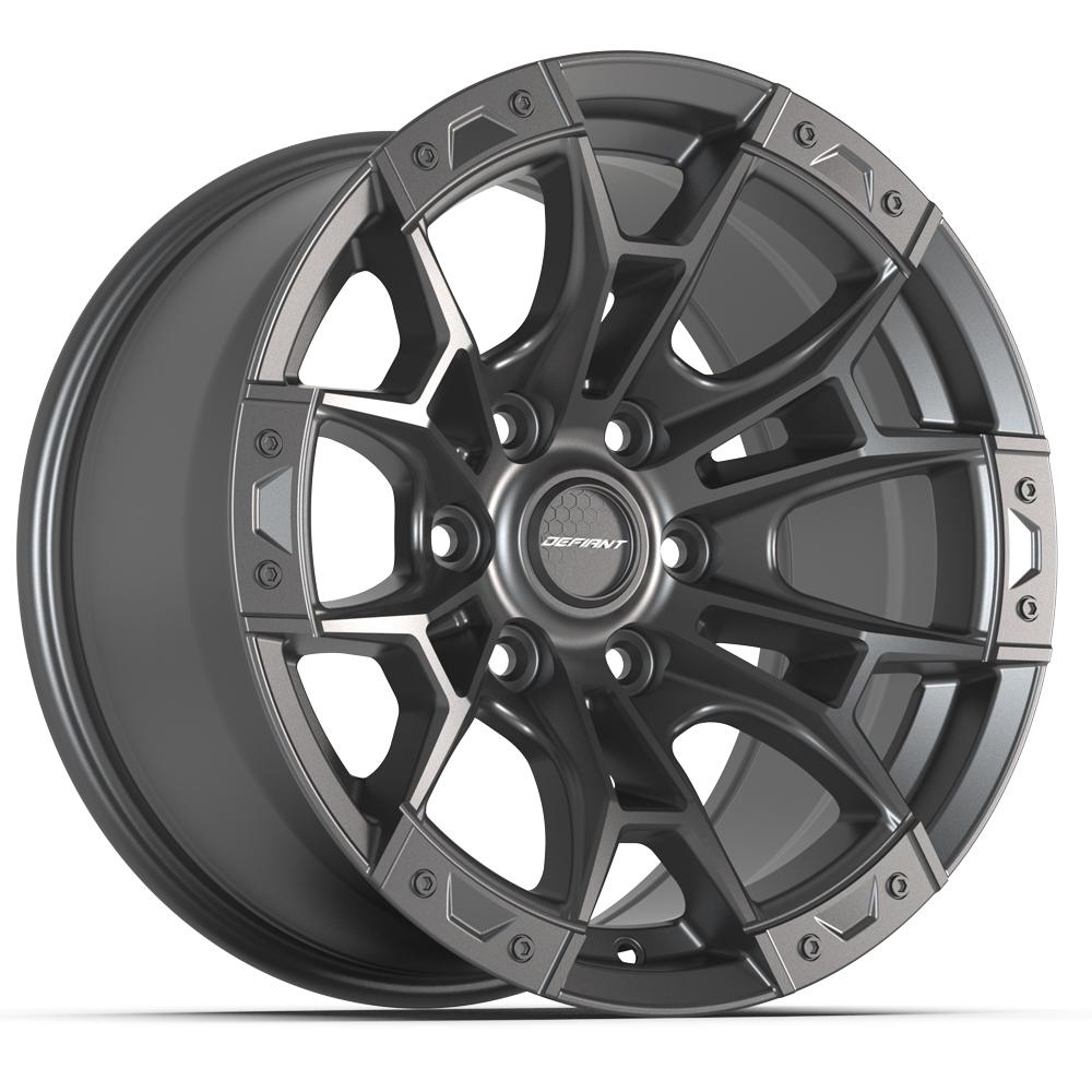 DEFIANT DF04 17x9 6X135 12 DARK SATIN CHARCOAL
