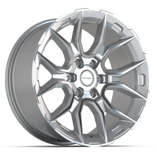 DEFIANT DF18B Wheel Gloss Silver Machined