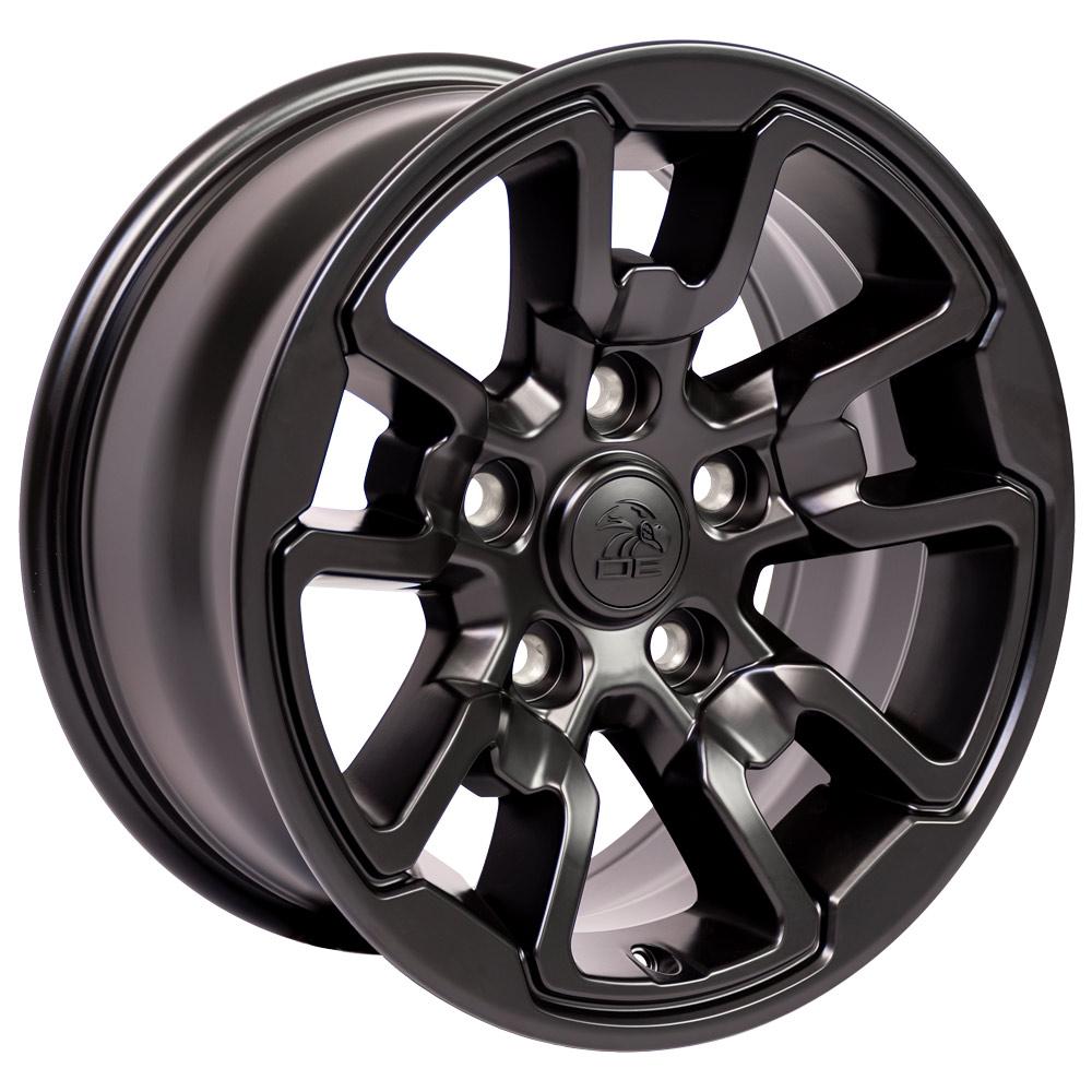 OE WHEELS DG55 17x8 5X139.7 18 SATIN BLACK