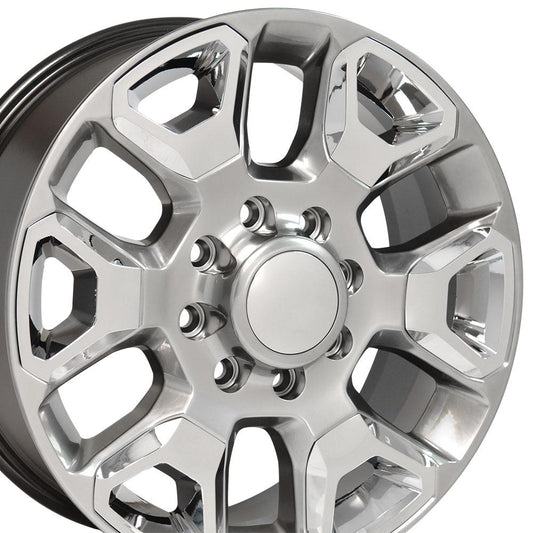 OE Wheels DG66 Hyper Silver with Chrome