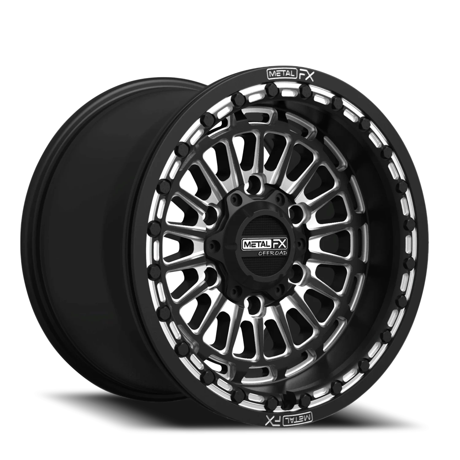 Metal-FX Delta 6R Beadlock Wheel Black