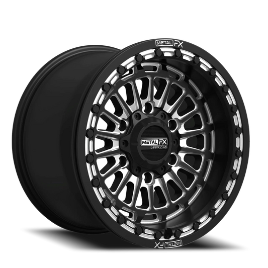 Metal-FX Delta 6R Beadlock Wheel Black