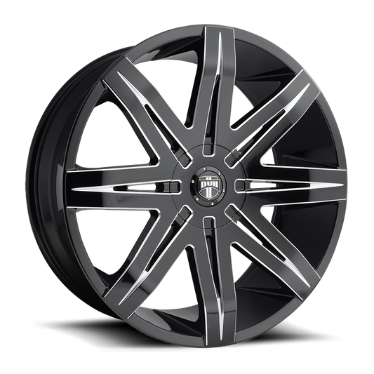 DUB 1PC S227 STACKS GLOSS BLACK MILLED