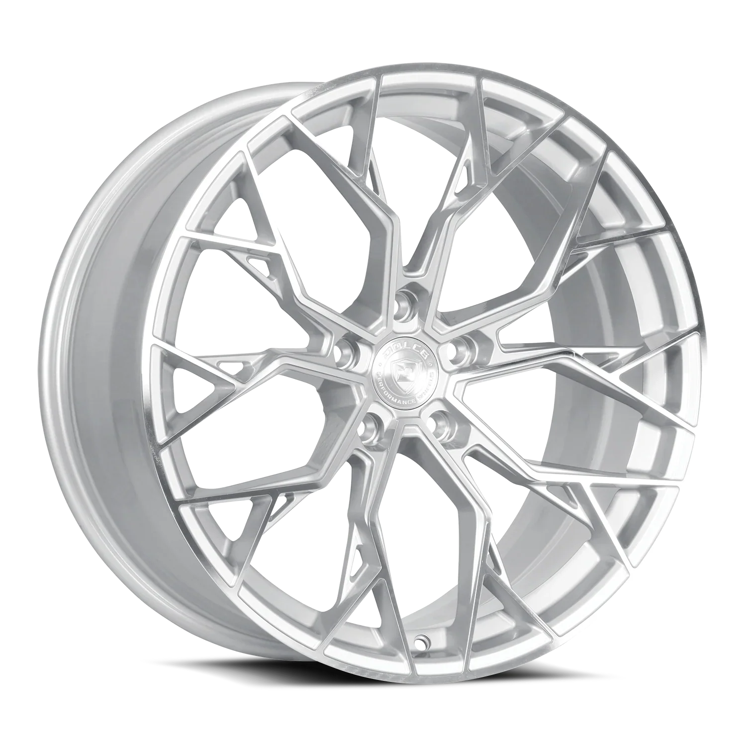 DOLCE PERFORMANCE ARIA WHEELS GLOSS SILVER W/MACHINE FACE